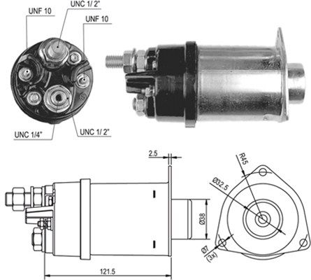 MAGNETI MARELLI Тяговое реле, стартер 940113050030